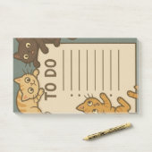 Post-it® Bloc-notes pour chat Kitty (Sur un bureau)