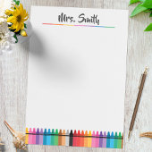Post-it® Bloc-notes pour enseignant de maternelle Crayons A