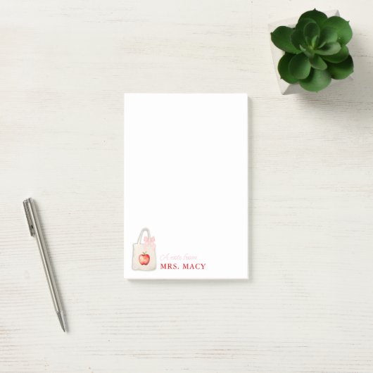 Post-it® Bloc-notes pour enseignant personnalisé Fourre-tou (Bureau)