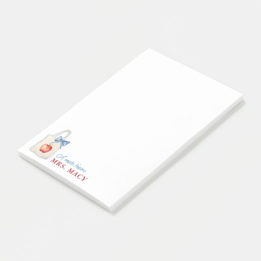 Post-it® Bloc-notes pour enseignant personnalisé Fourre-tou (Incliné)