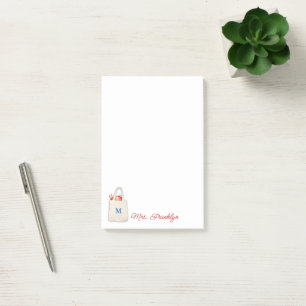 Post-it® Bloc-notes pour enseignant personnalisé Fourre-tou
