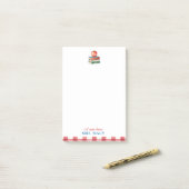 Post-it® Bloc-notes pour enseignant personnalisé mignon App (Sur un bureau)