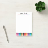 Post-it® Bloc-notes pour enseignante de maternelle Crayons (Bureau)