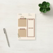 Post-it® Bloc-notes pour la définition des objectifs (Bureau)