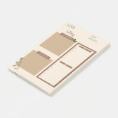 Post-it® Bloc-notes pour la définition des objectifs (Incliné)