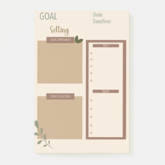 Post-it® Bloc-notes pour la définition des objectifs