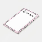 Post-it® Bloc-notes pour le Poster de animal Léopard neige  (Incliné)