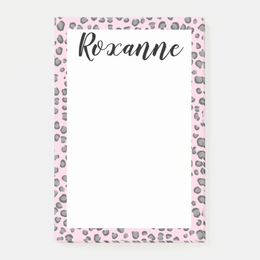 Post-it® Bloc-notes pour le Poster de animal Léopard neige  (Devant)