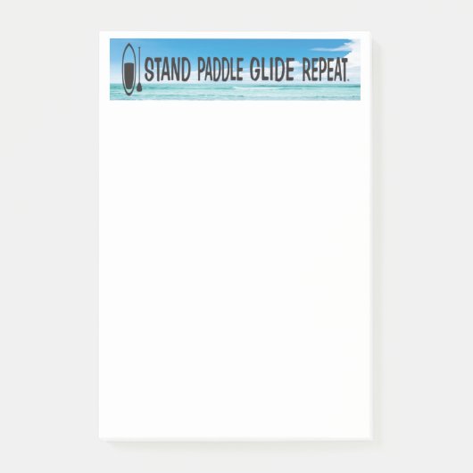 Post-it® Bloc-notes pour les amateurs de paddle-board ! (Devant)