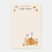 Post-it® Bloc-notes pour les colibris roux d'automne (Devant)