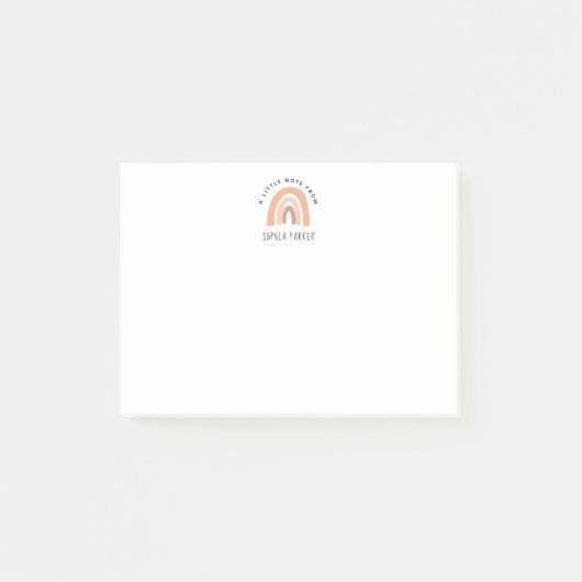 Post-it® Bloc-notes pour papeterie pour filles arc-en-ciel  (Devant)