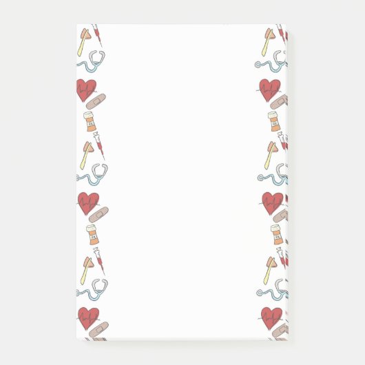 Post-it® Bloc-notes pour soins de santé (Devant)