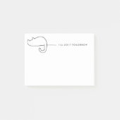 Post-it® Bloc-notes Procrastination Pain de chat (Devant)