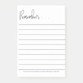 Post-it® Bloc-notes rapide (Devant)