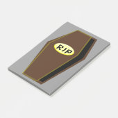 Post-it® Bloc-notes RIP Halloween Cercueil de la Mort (Incliné)