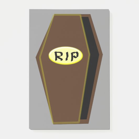 Post-it® Bloc-notes RIP Halloween Cercueil de la Mort (Devant)
