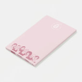 Post-it® Bloc-notes rose (Incliné)