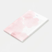 Post-it® Bloc-notes rose en forme de nuages (Incliné)