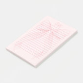 Post-it® Bloc-notes Rose Fille|Bloc-notes esthétique rose p (Incliné)