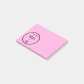 Post-it® Bloc-notes rose pour moi (Incliné)