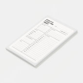 Post-it® Bloc-notes simple pour planificateur quotidien (Incliné)