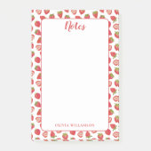 Post-it® Bloc-notes Strawberry Notes (Devant)