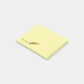 Post-it® Bloc-notes - Stylo à plume jaune (Incliné)