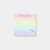 Post-it® Bloc-notes Unicorn 3 x 3 Post-It (Devant)