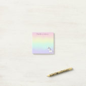 Post-it® Bloc-notes Unicorn 3 x 3 Post-It (Sur un bureau)