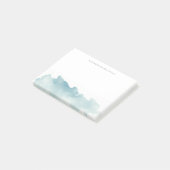 Post-it® Bloc-notes vagues aquarelle moderne (Incliné)