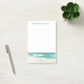 Post-it® Bloc-notes Vagues océaniques aquarelle étoile de m (Bureau)