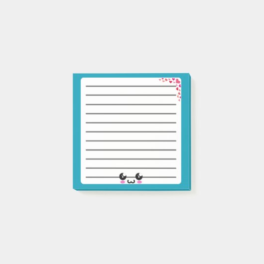Post-it® Bloc-notes Whimsical Kawaii Post-It (Devant)