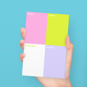 Post-it® Blocs-notes adhésifs Color Block moyens