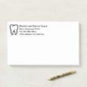 Post-it® Blocs-notes adhésifs de thème de dentiste de choix (Sur un bureau)