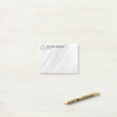 Post-it® Blocs-notes adhésifs en marbre personnalisables po (Sur un bureau)