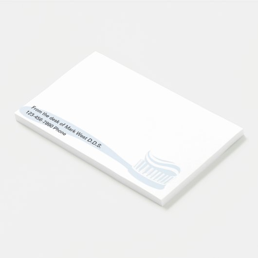 Post-it® Blocs-notes adhésifs simples pour cabinet dentaire (Incliné)