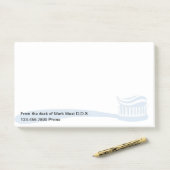 Post-it® Blocs-notes adhésifs simples pour cabinet dentaire (Sur un bureau)