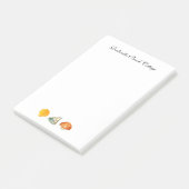 Post-it® Blocs-notes aquarelle Coquillages personnalisés (Incliné)
