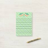 Post-it® Blocs-notes avec drapeau irlandais (Sur un bureau)