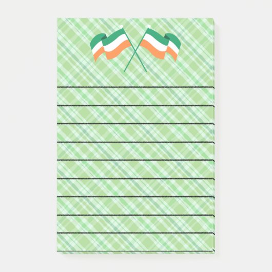 Post-it® Blocs-notes avec drapeau irlandais (Devant)