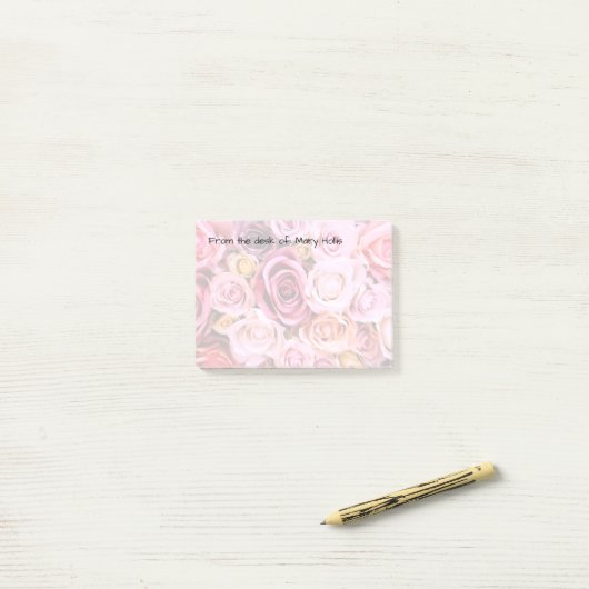 Post-it® Blocs-notes collants de beauté florale (Sur un bureau)