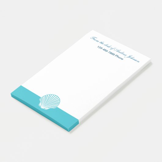 Post-it® Blocs-notes collants de plage de monogramme (Incliné)