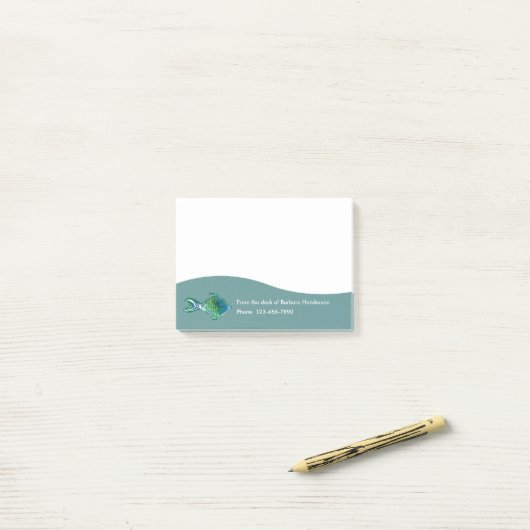 Post-it® Blocs-notes collants de thème tropical (Sur un bureau)