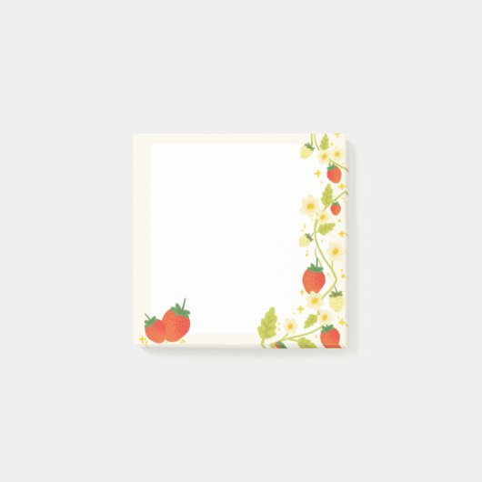 Post-it® Blocs-notes mémorandum jolis comme des fraises (Devant)
