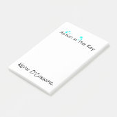 Post-it® Blocs-notes personnalisés de "action" - citations (Incliné)