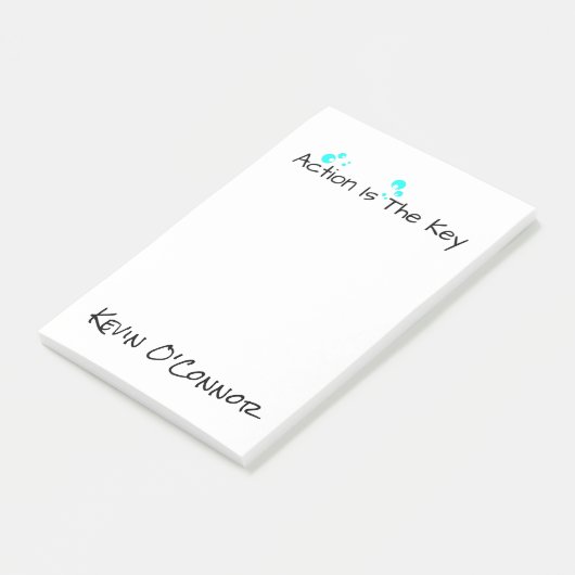 Post-it® Blocs-notes personnalisés de "action" - citations (Incliné)