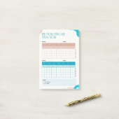 Post-it® Blood Sugar Weekly Tracker (Sur un bureau)