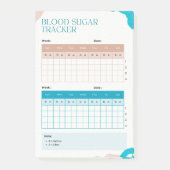 Post-it® Blood Sugar Weekly Tracker (Devant)
