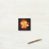 Post-it® Blooming Fire Rose (Sur un bureau)