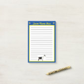 Post-it® Blue Alpine Dairy Chèvre et Miel Bee Farm (Sur un bureau)